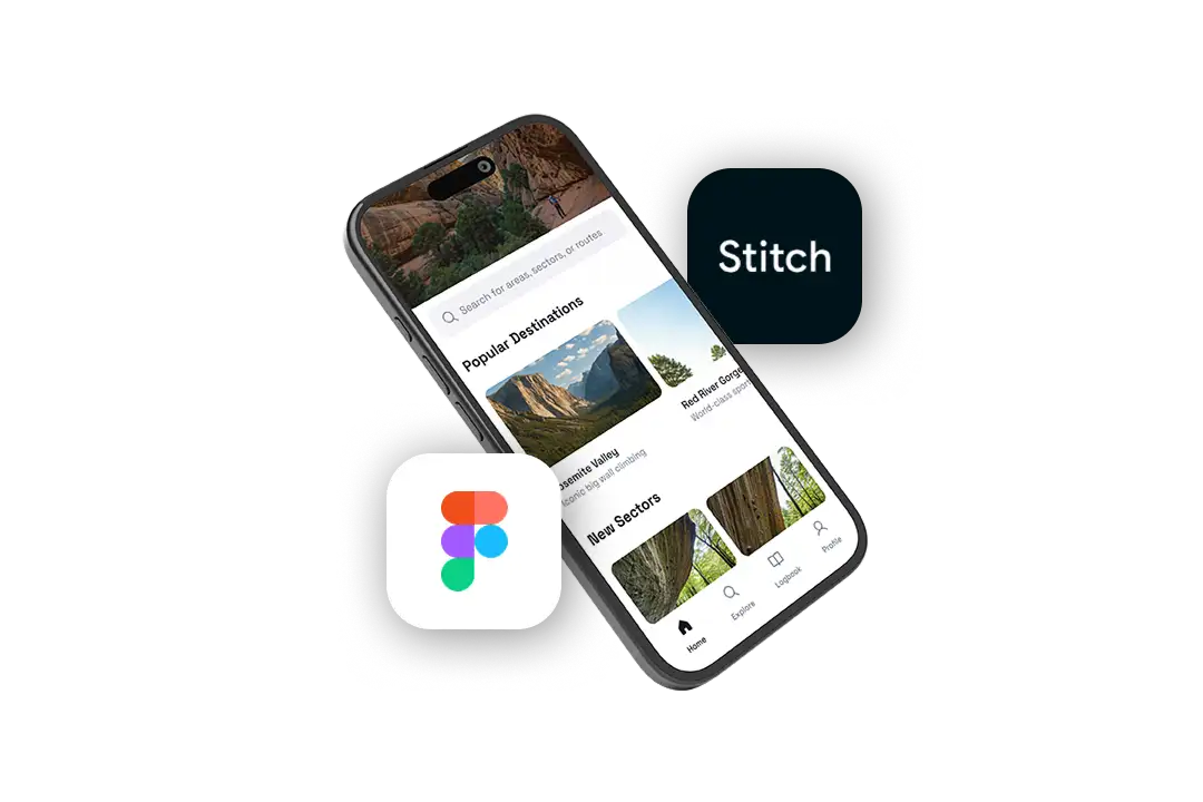 Design your screens with Figma or use Stitch by Google
